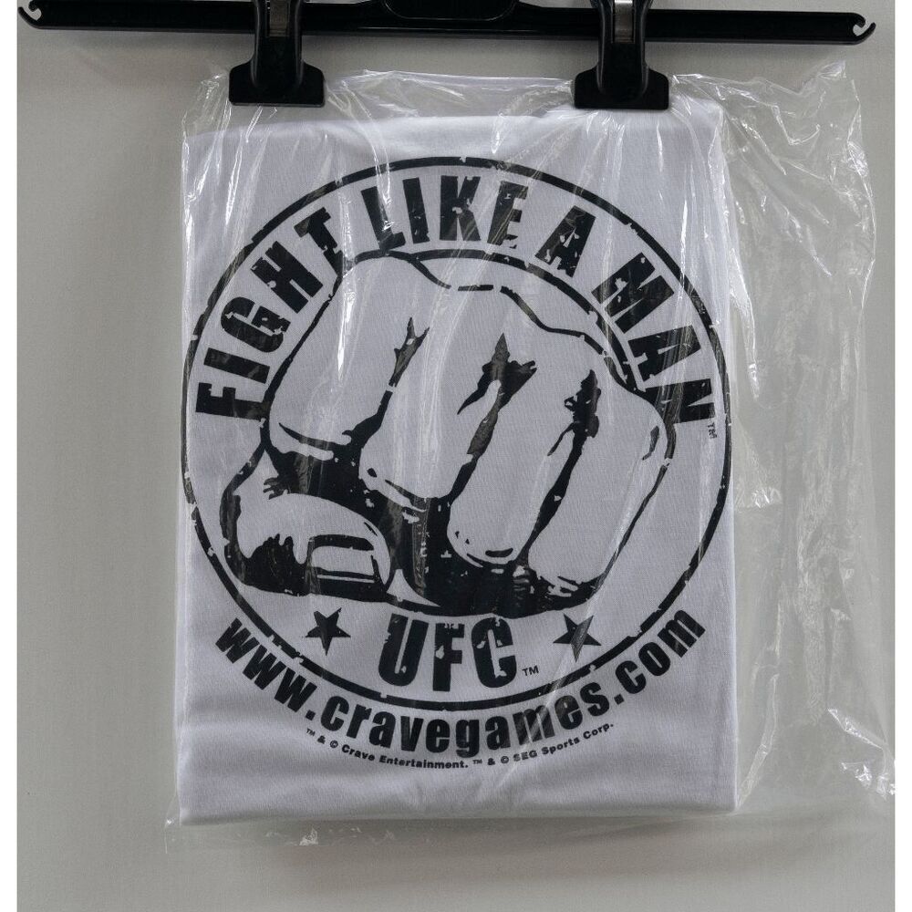 Rare SEALED‎ UFC Ultimate Fighting Championship PS1 Video Game Promo T-Shirt XL